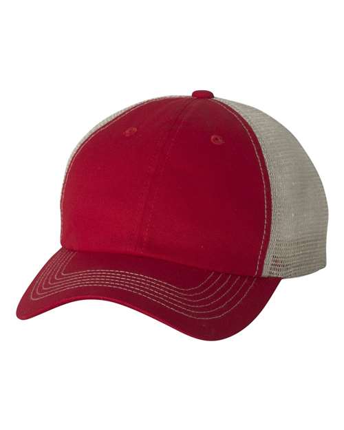 Valucap 3100 Contrast-Stitch Mesh-Back Cap